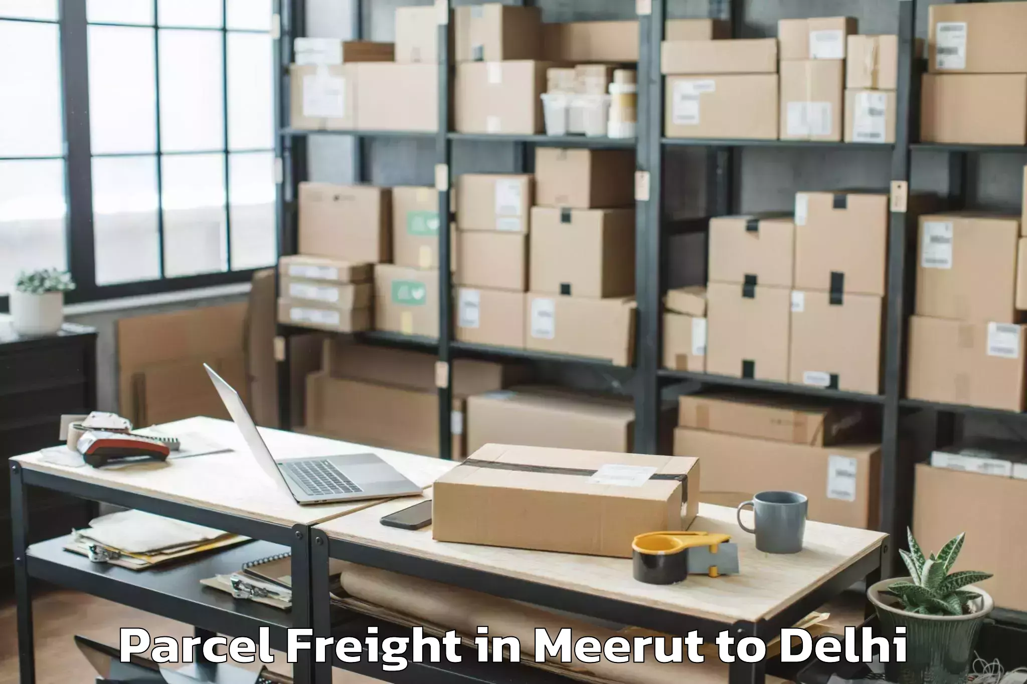 Book Meerut to East Delhi Parcel Freight